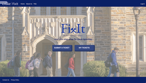 FixIt website home page