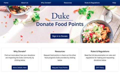 Donate Food Points to Food-Insecure Students Web App
